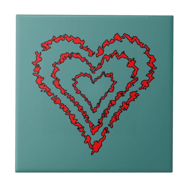 Love Heart Tile (Front)