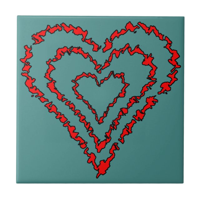 Love Heart Tile (Front)