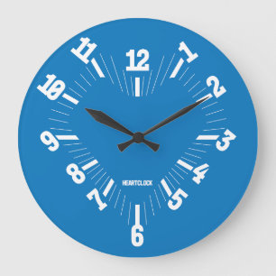 Love HEART TIME BY MASANSER PIXELAT Large Clock