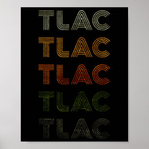 Love Heart Tlac Tee Grunge Vintage Style Black Tla Poster