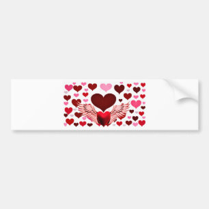 Love,Heart to Heart_ Bumper Sticker