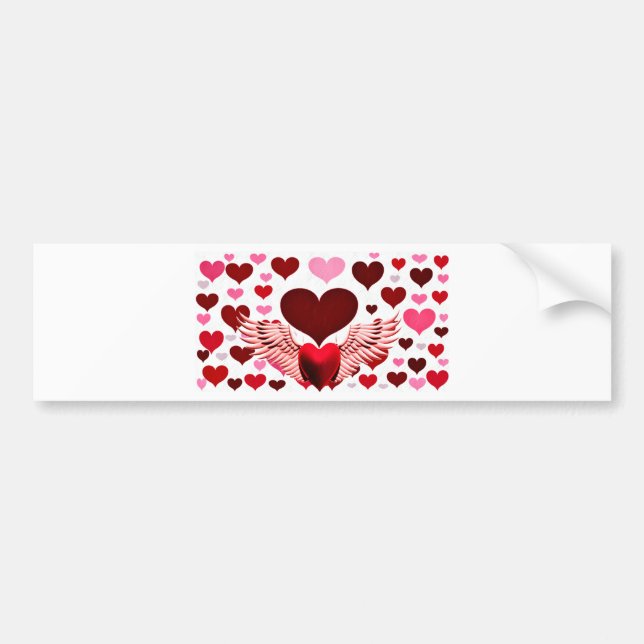 Love,Heart to Heart_ Bumper Sticker (Front)