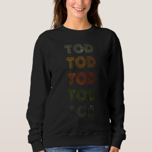 Love Heart Tod GrungeVintage Style Black Tod Sweatshirt