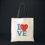LOVE Heart Tote Bag – Romantic & Cute<br><div class="desc">Spread love wherever you go with this adorable hand-drawn LOVE tote bag! Featuring playful typography with a heart in place of the letter "O", this design is perfect for romantic souls, gift-givers, or anyone who loves to carry joy. Ideal for Valentine's Day, anniversaries, or everyday errands with a little flair....</div>
