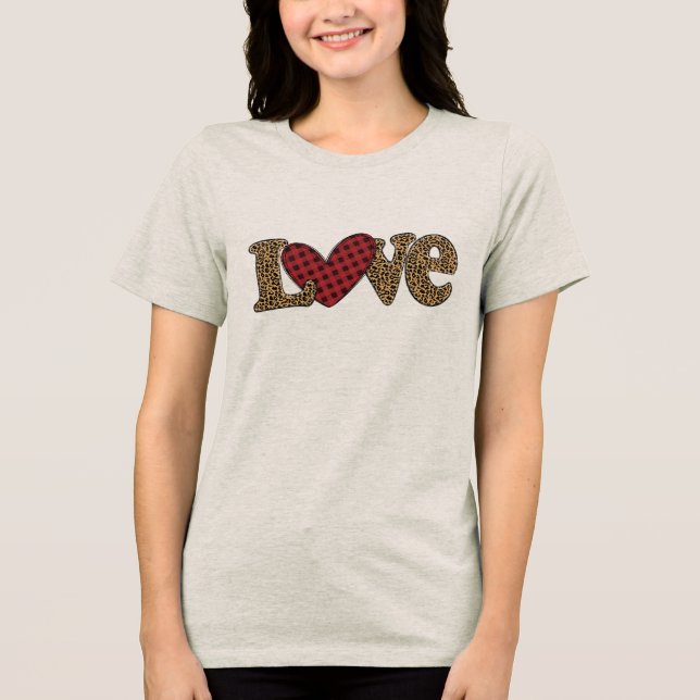 Love Heart Tri-Blend Shirt (Front)