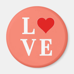 LOVE, Heart, Typography, Text Based, Minimalist, Magnet