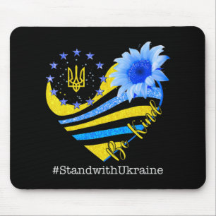 Love Heart Ukraine Be Kind Stand With Ukraine Ukra Mouse Mat