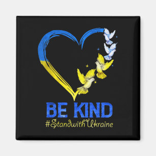 Love Heart Ukraine Dove Ukraine Be Kind Stand With Magnet