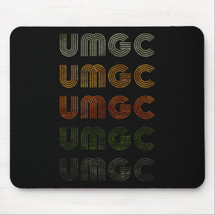 Love Heart Umgc Tee Grunge Vintage Style Black Umg Mouse Mat