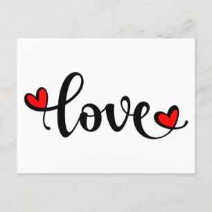 Love Heart Valentine's Day  Postcard