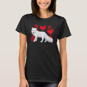 Love Heart Valentine's Day Roses Arctic Foxes Boys T-Shirt