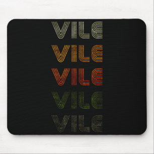 Love Heart Vile Tee Nge Vintage Style Black Vile  Mouse Mat