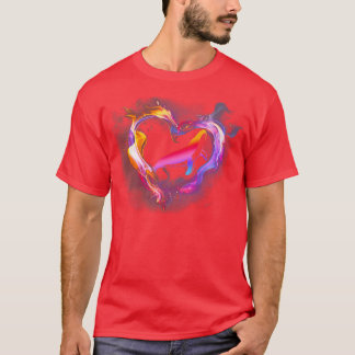 Love heart wallpaper Whale T-Shirt