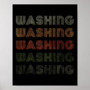 Love Heart Washing Tee Grunge Vintage Style Black Poster
