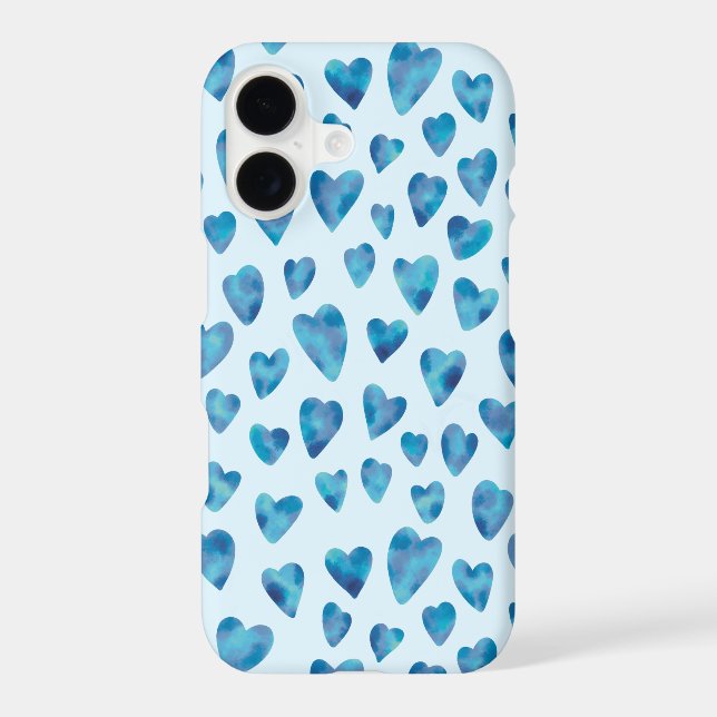 Love heart watercolor blue (Back)