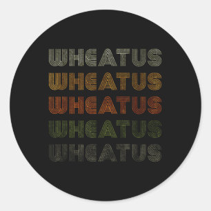 Love Heart Wheatus Tee Grunge Vintage Style Black Classic Round Sticker