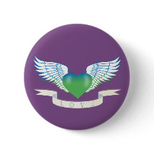 Love heart with wings