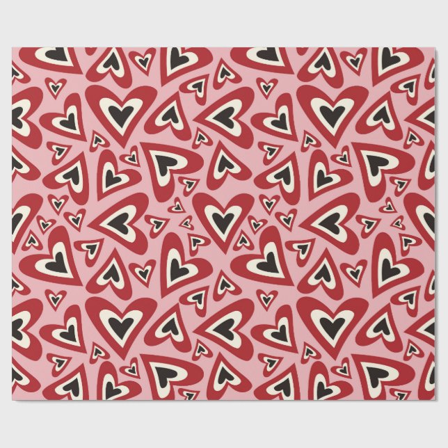 Love Heart Wrapping Paper (Flat)
