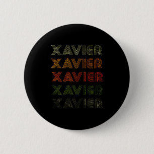 Love Heart Xavier Tee Grunge_vintage Style Black X 6 Cm Round Badge