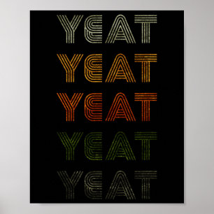 Love Heart Yeat Tee Grunge Vintage Style Black Yea Poster