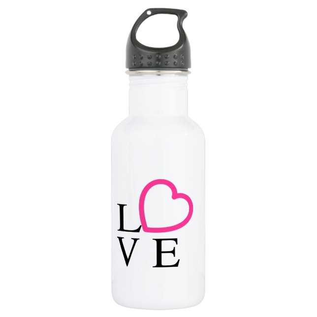 Love Hearts 532 Ml Water Bottle (Front)