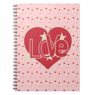 Love Hearts and Stars Notebook