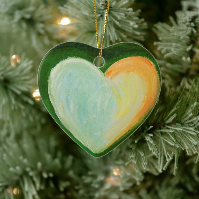 Love Hearts Art Custom Holiday Gift Ornaments (Tree)