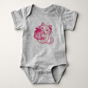 Love hearts baby design bodysuit