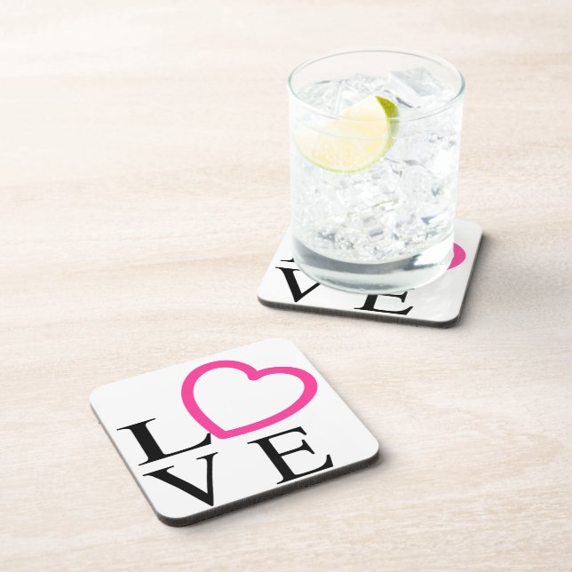 Love Hearts Coaster (Right Side)