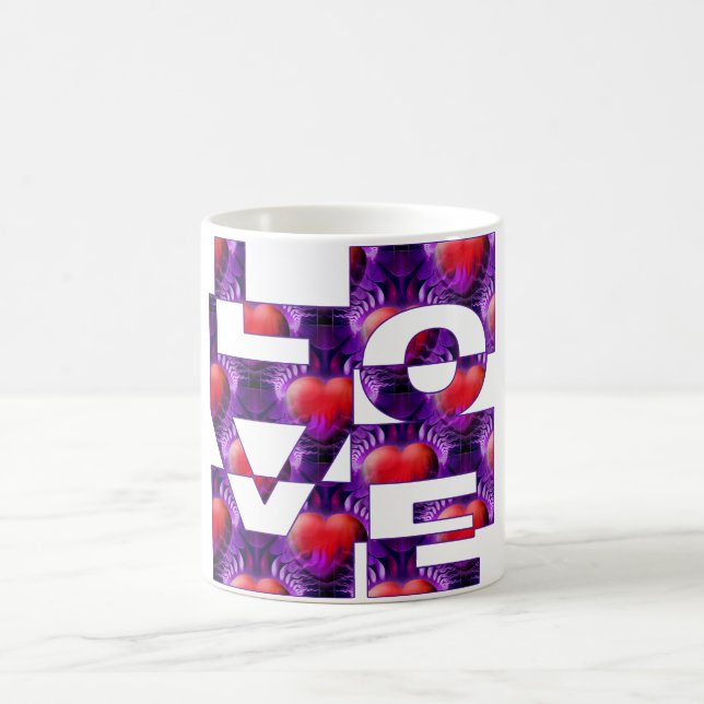 LOVE hearts Coffee Mug (Center)