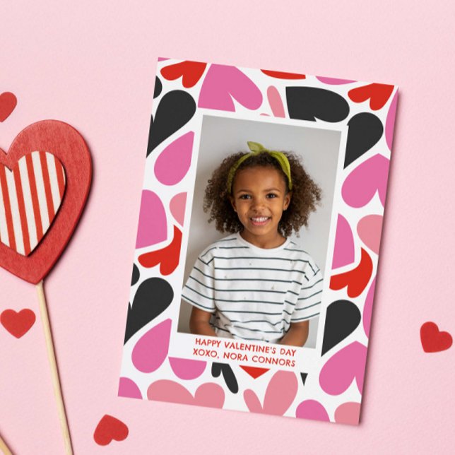 LOVE HEARTS COLLAGE PHOTO CLASSROOM VALENTINES CARD (Creator Uploaded)