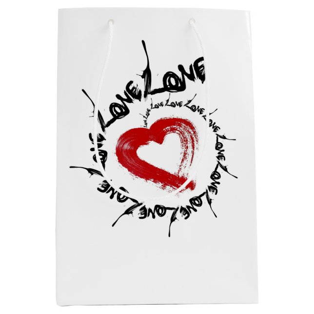 Love Hearts Gift Bag (Front)