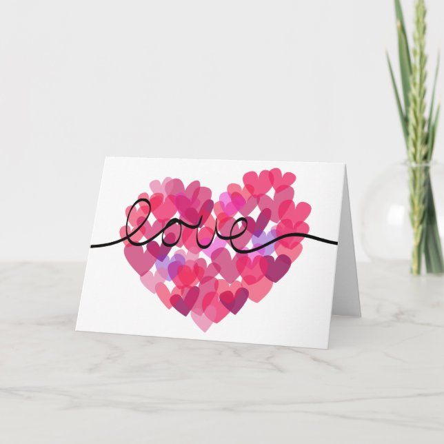 Love Hearts Holiday Card (Front)