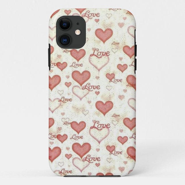 Love Hearts iPhone Case (Back)