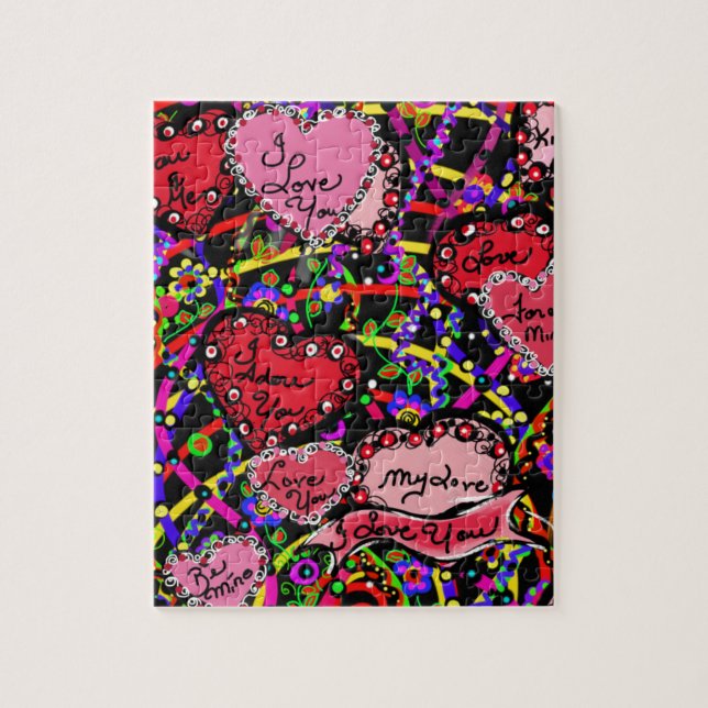 Love Hearts Jigsaw Puzzle (Vertical)