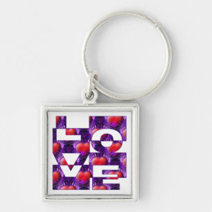 LOVE hearts Key Ring