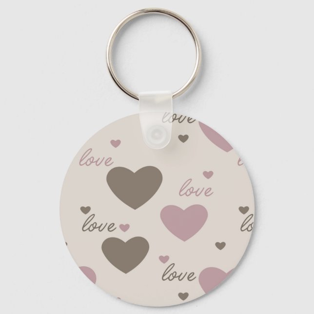 Love Hearts Key Ring (Front)