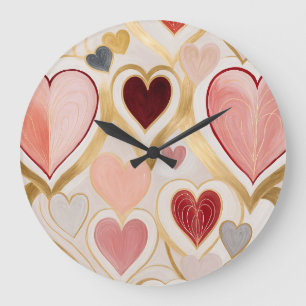 Love Hearts Large Clock