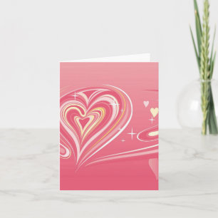 LOVE HEARTS NOTE CARD