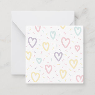 Love Hearts Note Card