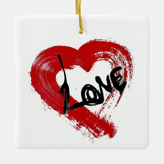 Love Hearts Ornament (Front)