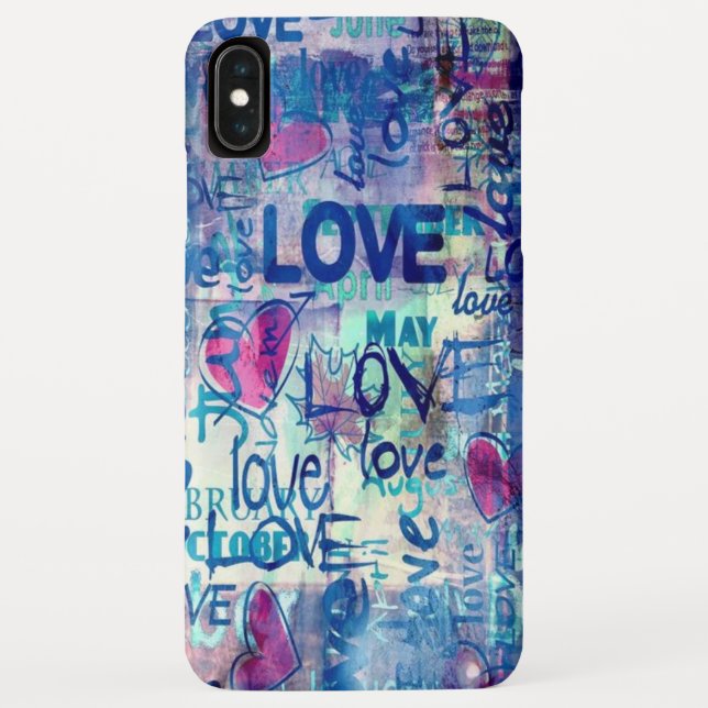 Love, HEARTS, pattern       Case-Mate iPhone Case (Back)