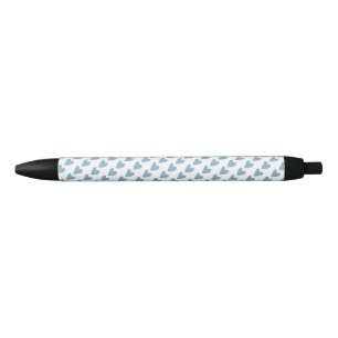 Love Hearts Pattern School Office Black Ink Pen