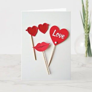 Love Hearts Photo Booth Card