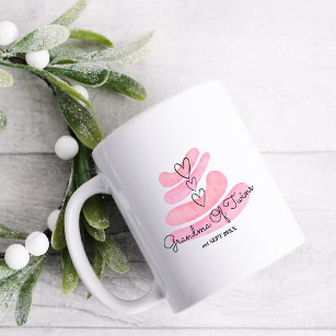 Love Hearts Pink Watercolor  Coffee Mug
