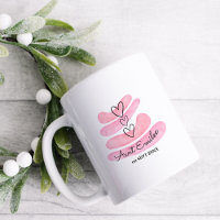 Love Hearts Pink Watercolor Pregnancy Announcement