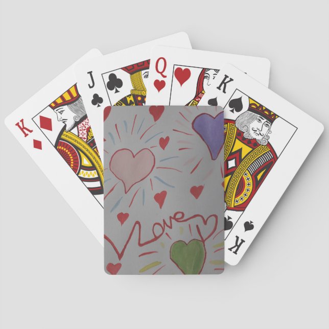 Love Hearts Playing Cards (Back)