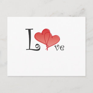 Love Hearts Postcard