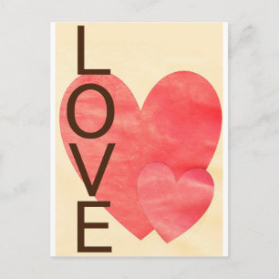 Love Hearts Postcard