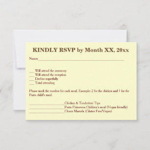 Love Hearts & Red Rose Wedding RSVP Menu Invite